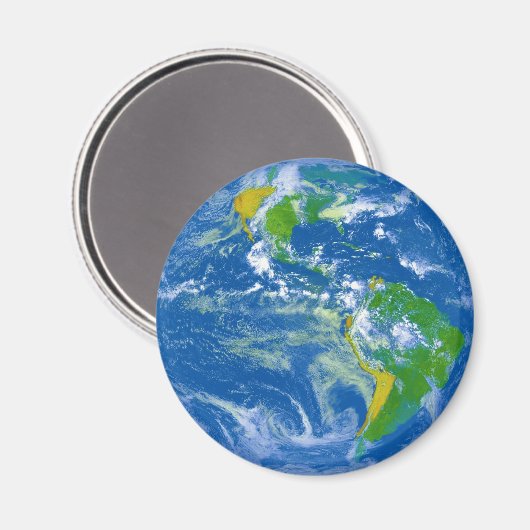 Earth Globe Magnet (Vorderseite/Rückseite)