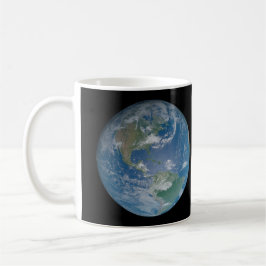 Earth globe with photo taken from space kaffeetasse