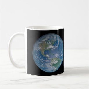 Earth globe with photo taken from space kaffeetasse