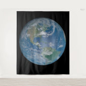 Earth globe with photo taken from space wandteppich (Vorderseite)