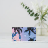 Earth Globe Word Map Reisebüro Agent QR Code Visitenkarte (Stehend Vorderseite)