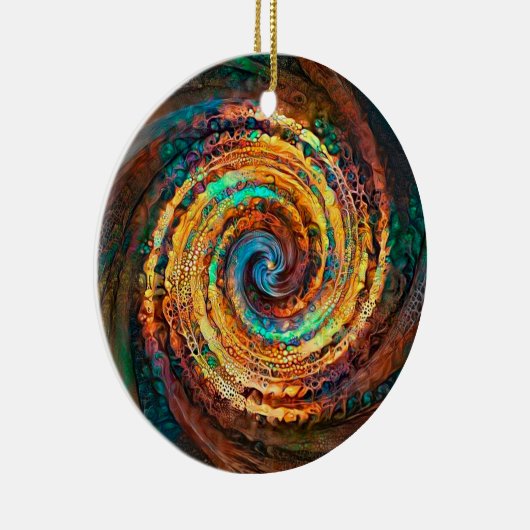 Earth Glow Keramik Ornament (Rechts)