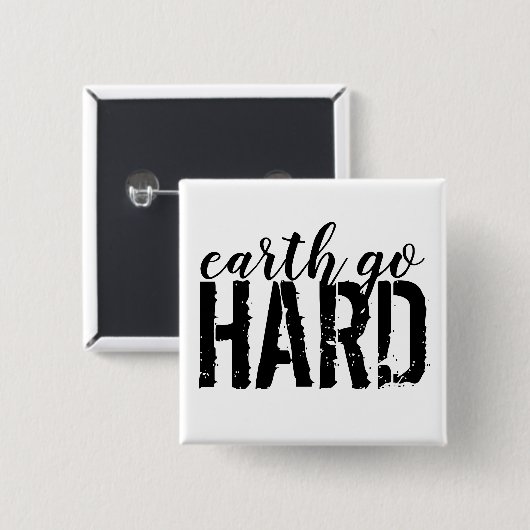 earth go HARD Button (Vorne & Hinten)