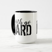 earth go HARD Tasse (Vorderseite Links)