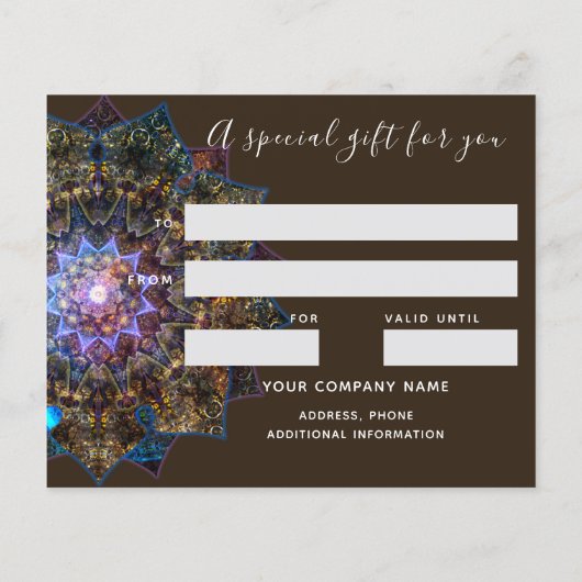 Earth Goddess Mandala Flyer (Hinten)