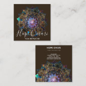 Earth Goddess Mandala Quadratische Visitenkarte (Vorne/Hinten)