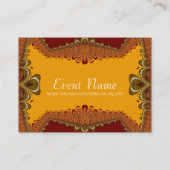 Earth Goddess Wedding & l Events Table PlaceCards Platzkarte (Rückseite)