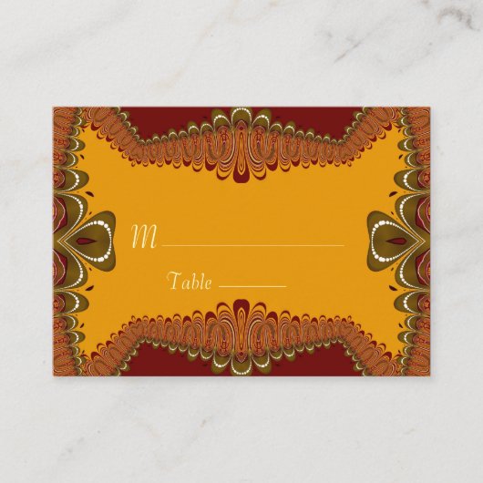 Earth Goddess Wedding & l Events Table PlaceCards Platzkarte (Vorderseite)