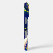 Earth Gold und Cool Blue Fluid Abstrakt Art Print Case-Mate iPhone Hülle (Rückseite / Rechts)