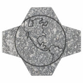 Earth Grey Textured Image Soccer Ball (Flach)