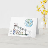 Earth Grußkarte Karte (Gelbe Blume)