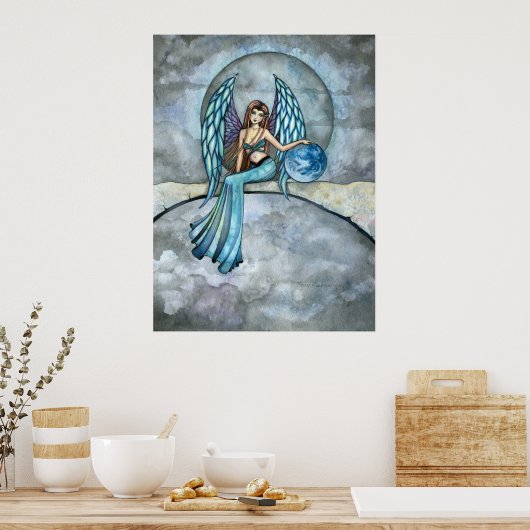 Earth Guardian Angel Fairy Poster Print (Küche)