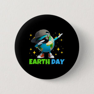 Earth Happy Day Funny Earth Day Kinder Kleinkind B Button