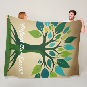 "Earth Healing Power" Fleecedecke