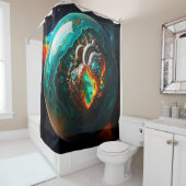 Earth Heart 001 Duschvorhang (Beispiel)