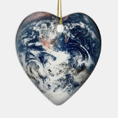 Earth Heart (Hintergrundfarbe hinzufügen) Keramikornament (Rechts)