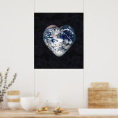 Earth Heart Poster (Küche)