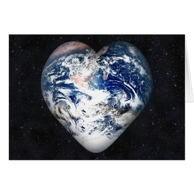 Earth Heart (Universe Background) (Vorderseite (Horizontal))