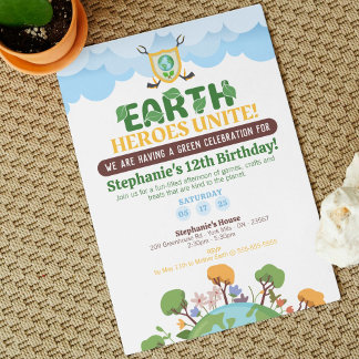Earth Heroes vereint Einladung zum Geburtstag