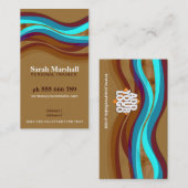 Earth Hill Curves mit Logo-Visitenkarte Visitenkarte (Vorne/Hinten)