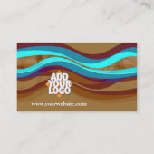 Earth Hill Curves mit Logo-Visitenkarte Visitenkarte (Rückseite)