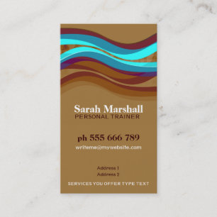 Earth Hill Curves mit Logo-Visitenkarte Visitenkarte