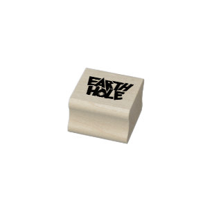 Earth Hole-Briefmarke Gummistempel