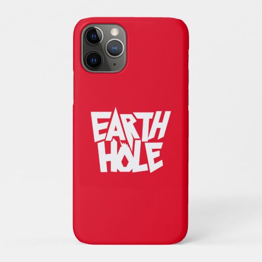 Earth Hole for iPhone case Red (Rückseite)