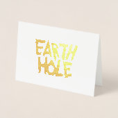 Earth Hole leere Folienkarte (Vorderseite)