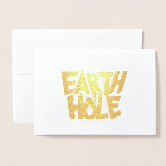 Earth Hole leere Folienkarte (Vorderseite mit Umschlag)