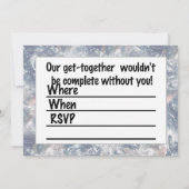 Earth Hour Clock 20:30 Einladung (Rückseite)