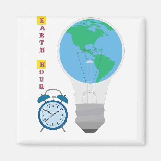 Earth Hour Magnet (Vorne)