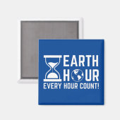 Earth Hour Magnet (Vorderseite/Rückseite)