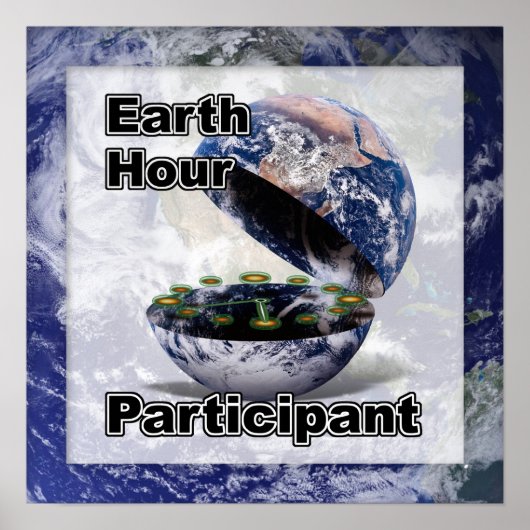Earth Hour-Teilnehmer Poster (Vorne)