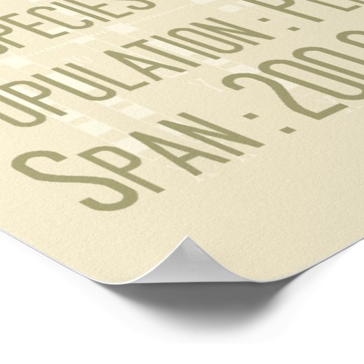 Earth Human Print Poster (Ecke)