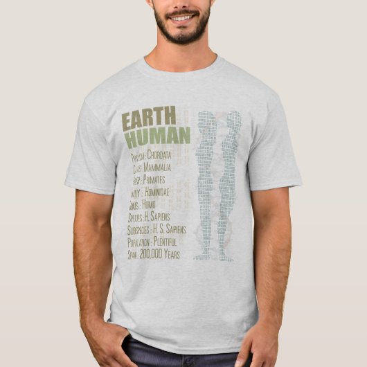 Earth Human T - Shirt (Vorderseite)