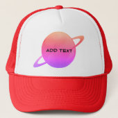 Earth Image Add Text Name Stilvolle Baseball-Kappe Truckerkappe (Vorderseite)