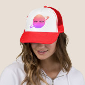 Earth Image Add Text Name Stilvolle Baseball-Kappe Truckerkappe (Beispiel)