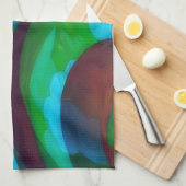 Earth in Motion Abstract Art Kitchen Towel Geschirrtuch (Viertel Falte)