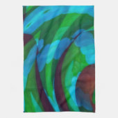 Earth in Motion Abstract Art Kitchen Towel Geschirrtuch (Vertikal)