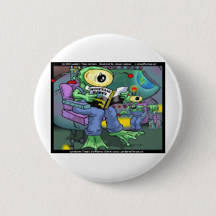 Earth Invasion 4 Dummies Funny Gifts T-Shirts & Ta Button