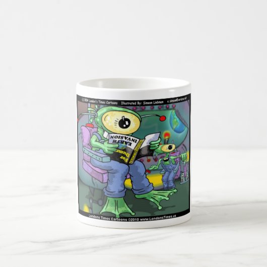 Earth Invasion 4 Dummies Funny Gifts T-Shirts & Ta Kaffeetasse (Mittel)