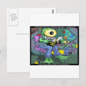 Earth Invasion 4 Dummies Funny Gifts T-Shirts & Ta Postkarte (Vorne/Hinten)