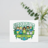 Earth Kids Indiana Postkarte (Stehend Vorderseite)