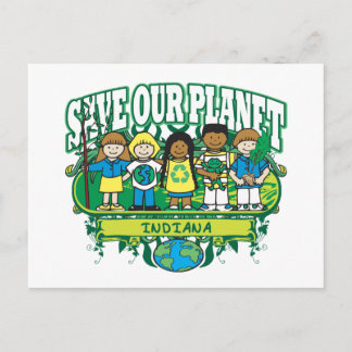 Earth Kids Indiana Postkarte