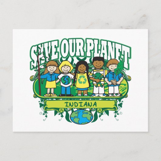 Earth Kids Indiana Postkarte (Vorderseite)