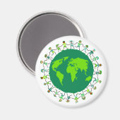 Earth Kids Magnet (Vorderseite/Rückseite)