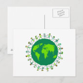 Earth Kids Postkarte (Vorne/Hinten)