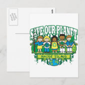Earth Kids Rhode Island Postkarte (Vorne/Hinten)