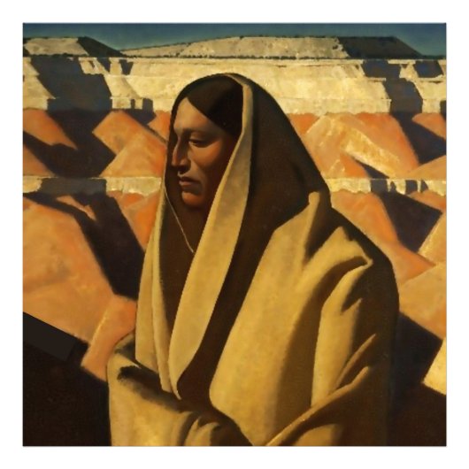 "Earth Knower" Western Art von Maynard Dixon Fotodruck (Vorne)